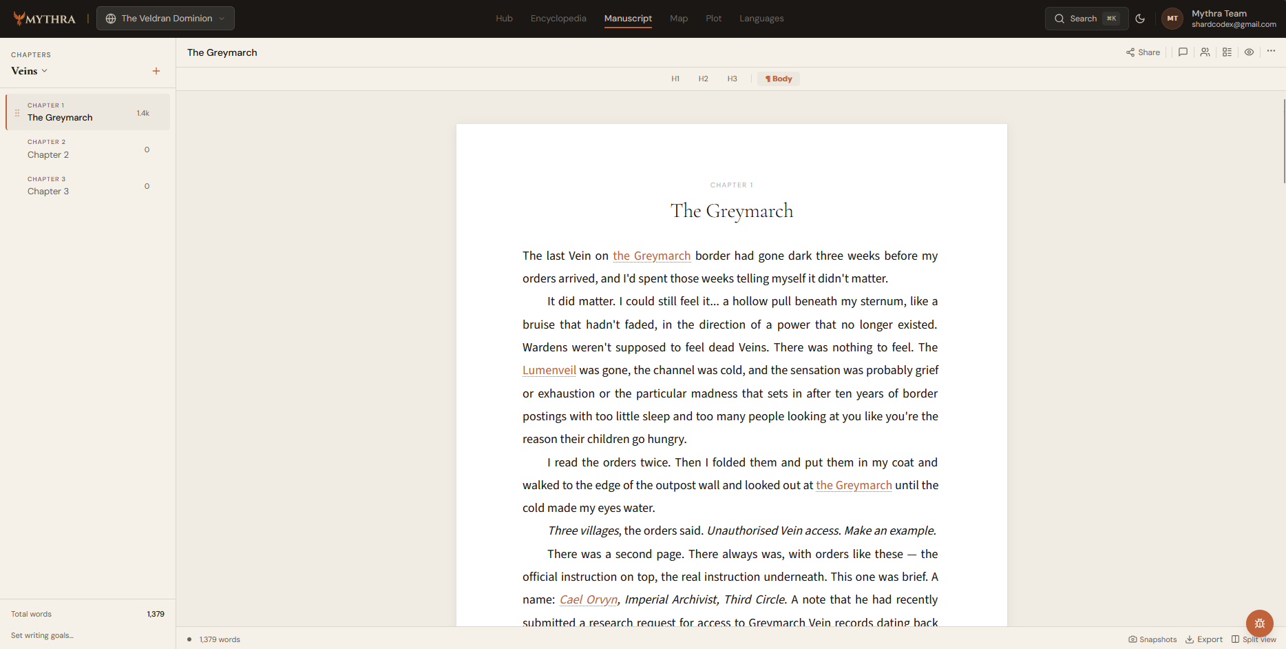 Manuscript Editor