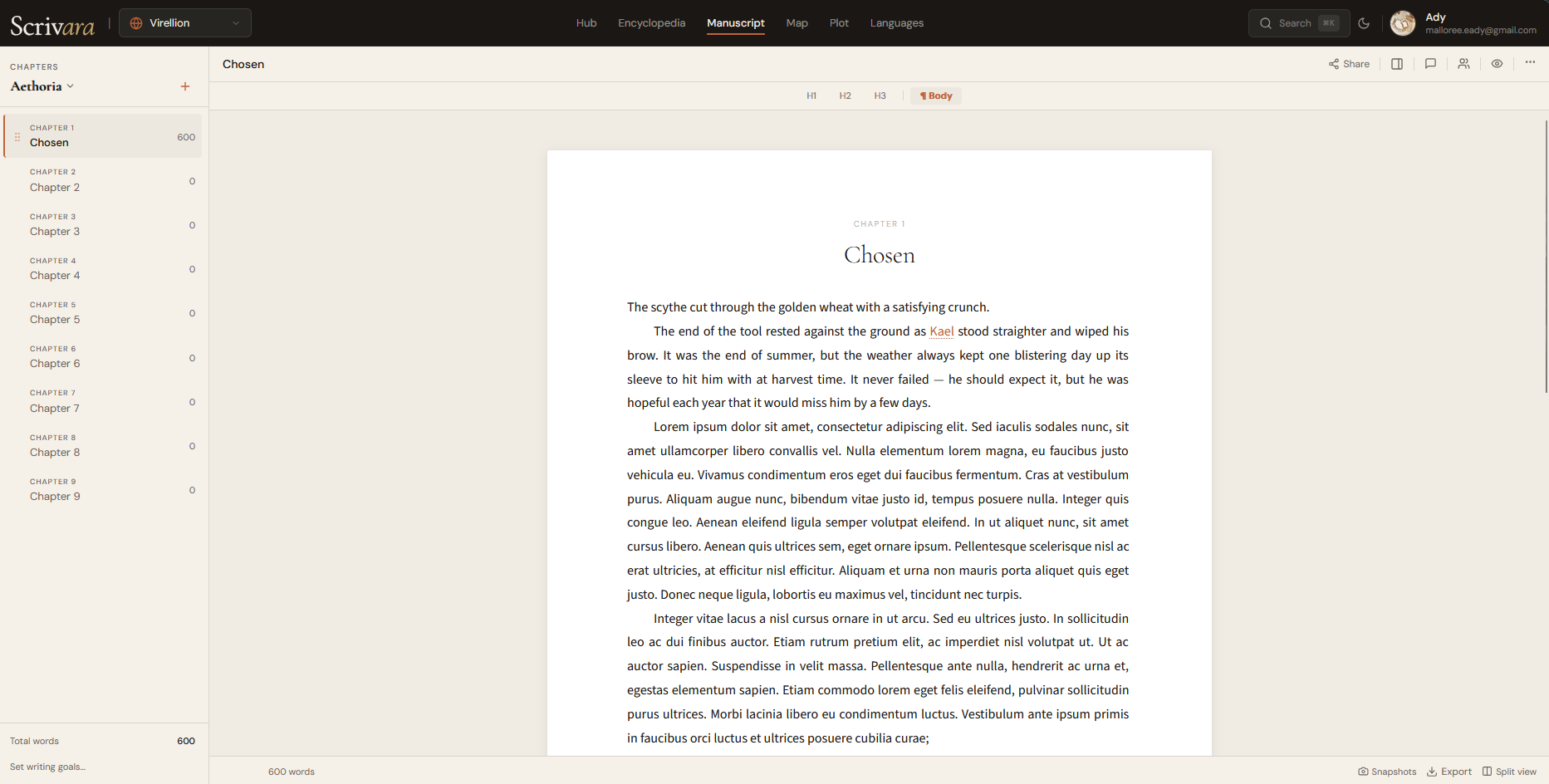 Manuscript Editor